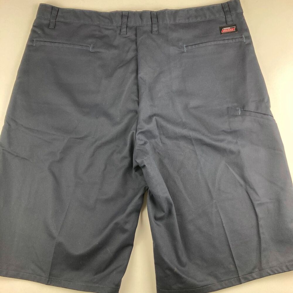 Dickies Work Shorts Mens 40 Navy Blue Flat Front Utility Uniform Loose Fit - Picture 2 of 8